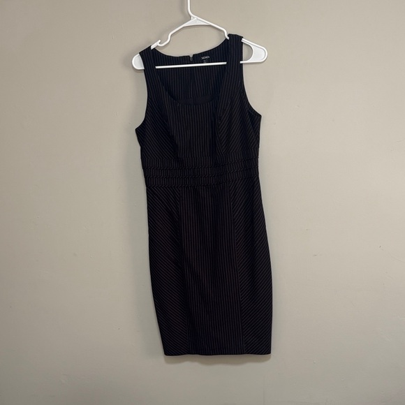 XOXO Black Pinstripe Mini Dress - Picture 5 of 9